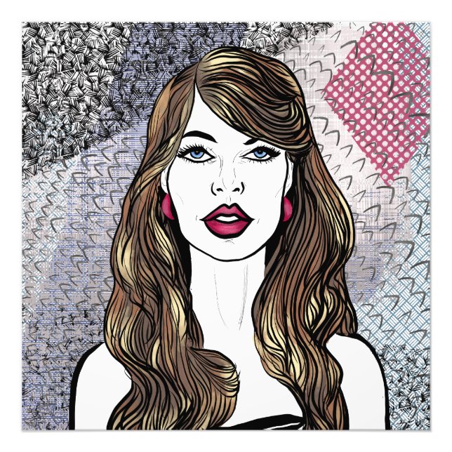 Acrylic Wall Art Portrait of a Lo Girl (Front)