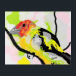 Acrylic Wall Art :   Tanagers Bird Of Oregon<br><div class="desc">Illustration :  Tanagers Bird Of Oregon  
      Only the  Western tanager lives in Oregon.        
   The Western tanager is Oregon's only species of tanager. 
    It lives in wooded habitat throughout the state.</div>