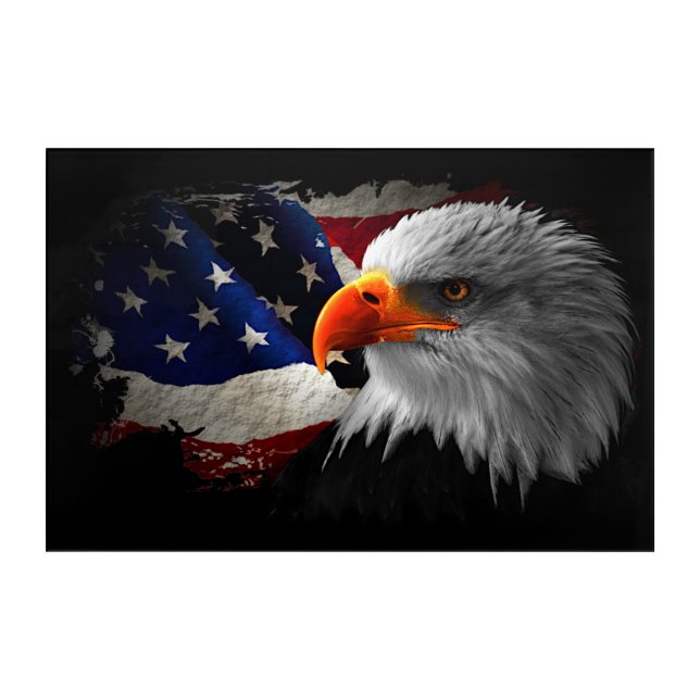 Acrylic Wall Art The American Eagle (Front)