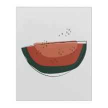 Acrylic Wall Art watermelon abstract