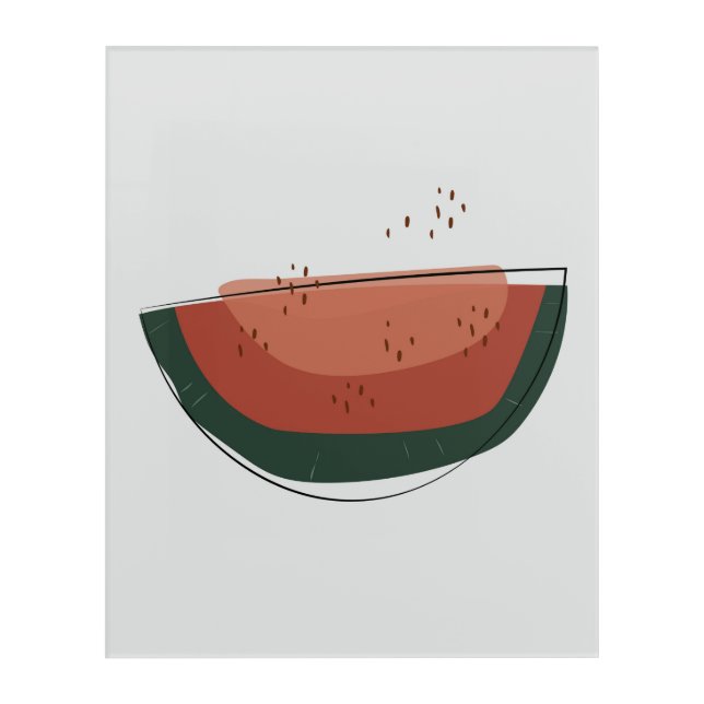 Acrylic Wall Art watermelon abstract (Front)
