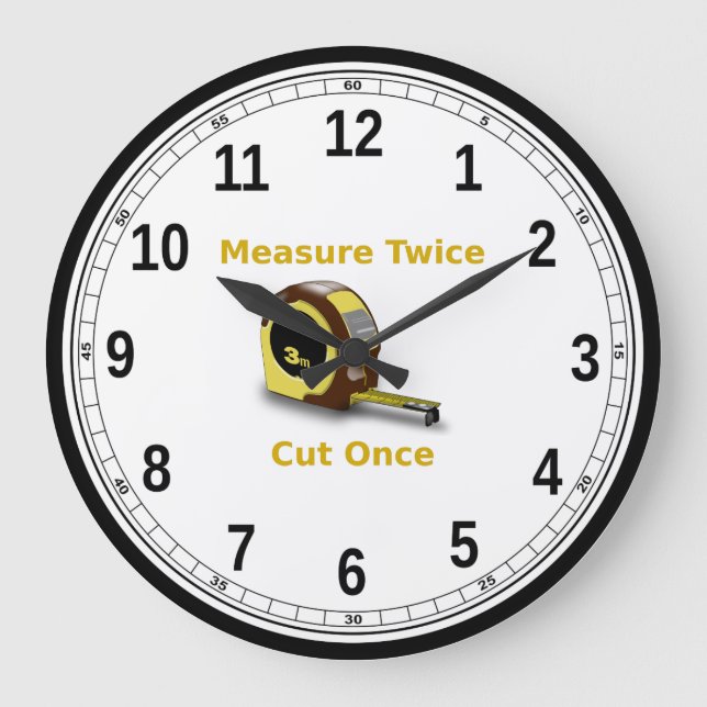 Acrylic Wall Clock (Carpenter) (Front)