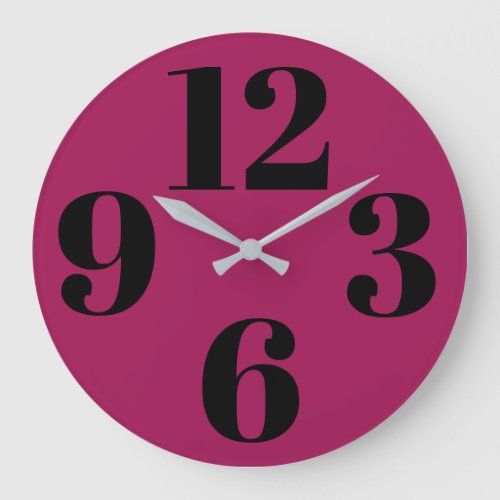 Acrylic Wall Clock _ In The Pink Large Numbers