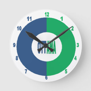 Acrylic Wall Clock, Round Medium Design OTTAWA Clock