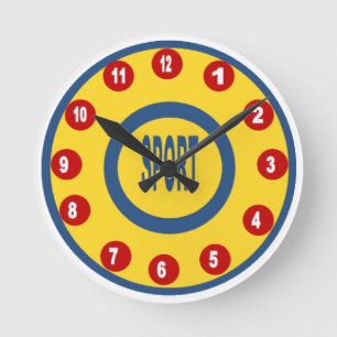 Acrylic Wall Clock, Round Medium DESIGN SPORT Clock