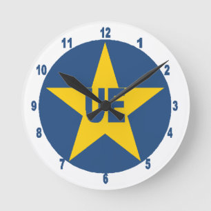 Acrylic Wall Clock, Round Medium EU Clock