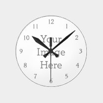 Acrylic Wall Clock, Round (Medium) Round Clock