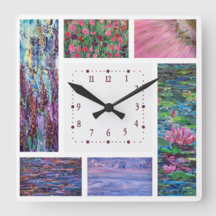 Acrylic Wall Clock, Square Square Wall Clock