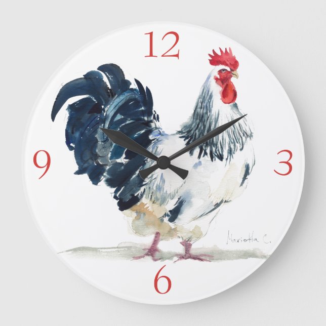 Acrylic Wall Clock, Square Square Wall Clock (Front)