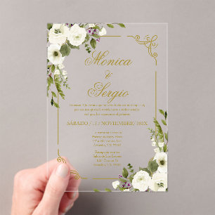 Acrylic wedding  acrylic invitations