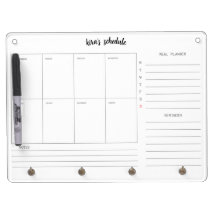 Acrylic Weekly Wall Calendar and meal planner