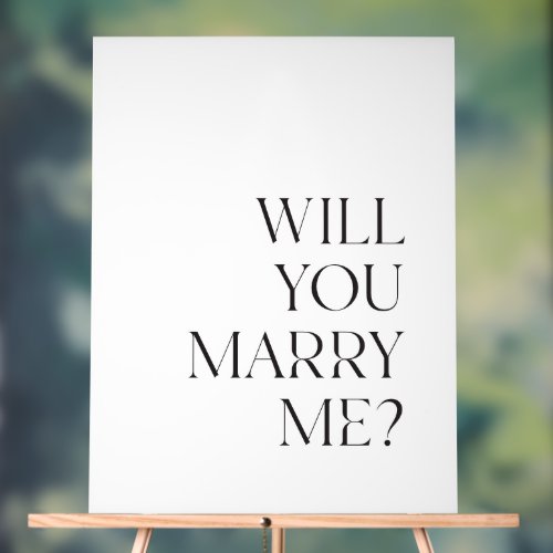 Acrylic will you marry me sign