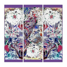 AcryliPrint®HD Triptych Wall Art White Dahlia