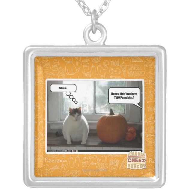 Act cool silver plated necklace (Front)