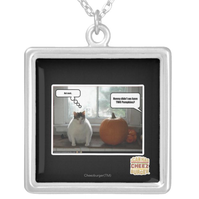 Act cool silver plated necklace (Front)