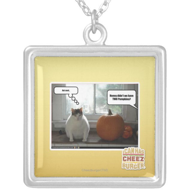 Act cool silver plated necklace (Front)