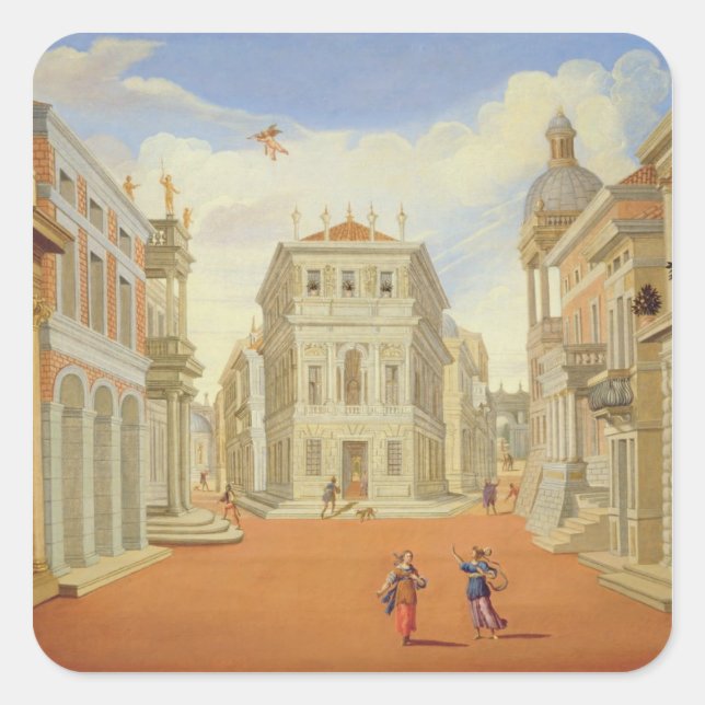 Act II, scenes I and VIII Square Sticker (Front)