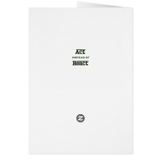 Act instead of React Cards (Back)