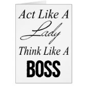 Act Like A Lady, Think Like A Boss (Front)