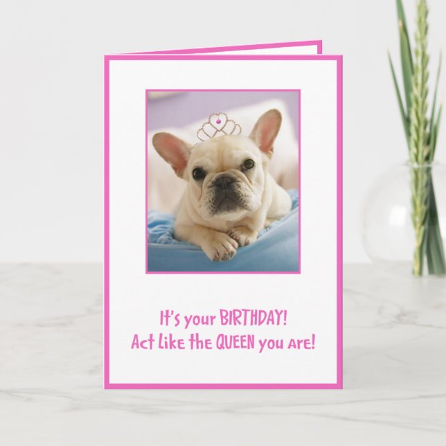 Act Like A Queen Card (Front)