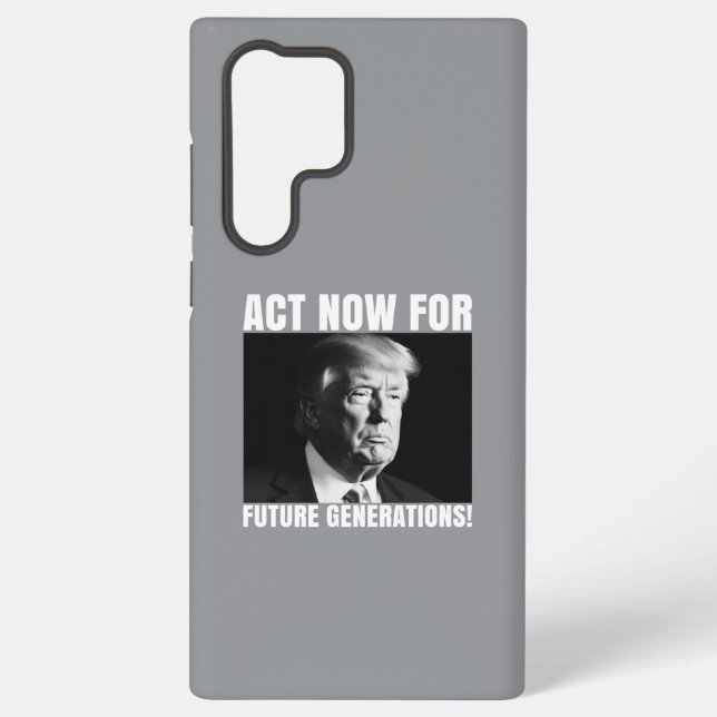 Act Now for Future Generations - Climate Awarene Samsung Galaxy Case (Back)