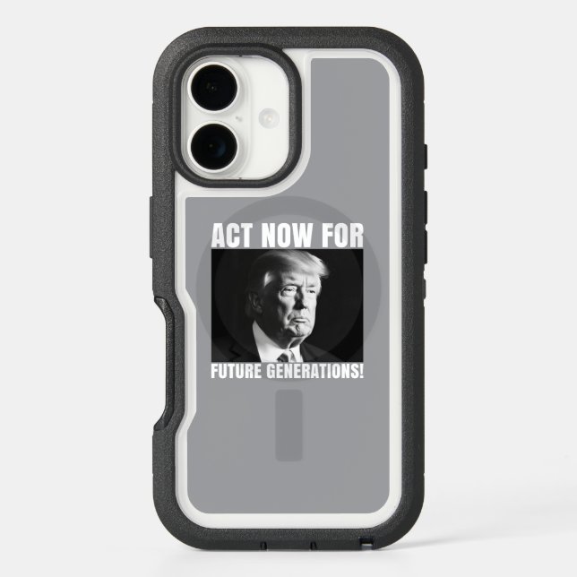 Act Now for Future Generations - Climate Awareness Otterbox iPhone Case (Back)