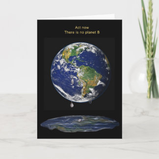 Act Now, There is no planet B Holiday Card