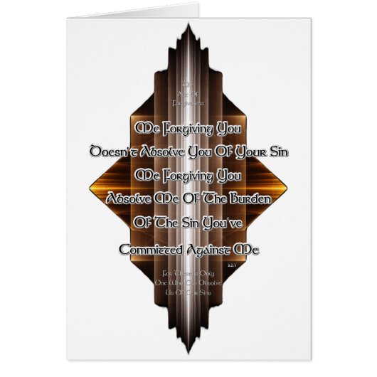 Act Of Forgiveness Cards (Front)