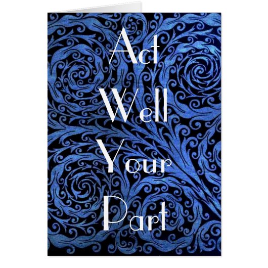 Act Well Your Part Cards (Front)