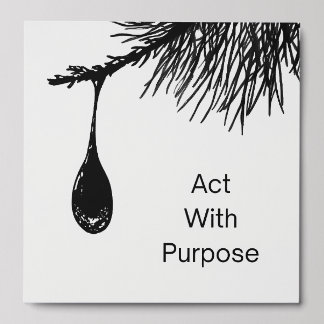 "Act with Purpose" Peel and Stick Wall Tile