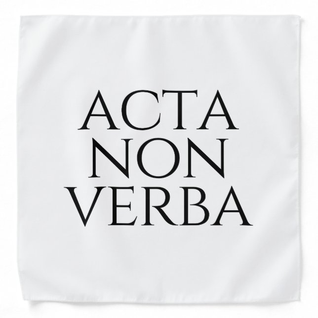 Acta Non Verba Bandana (Front)