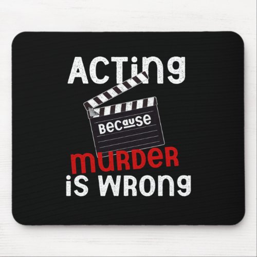 Acting Actor Actress Clapperboard Movie Gift Mouse Pad