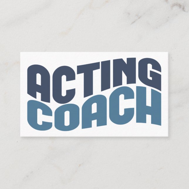 Acting Coach Business Cards (Front)