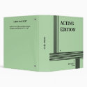 Acting Edition Play Script Styled