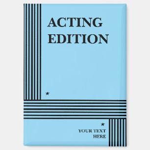 Acting Edition Play Script Styled Magnet