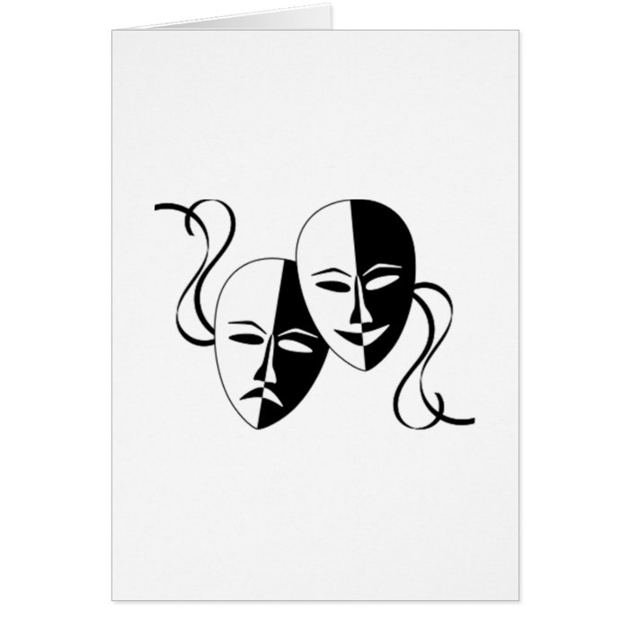 Acting Faces Greeting Cards