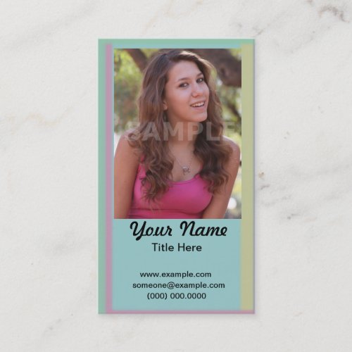 Acting Headshot Business Card