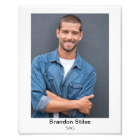 Acting Headshot for Actors 8x10 Double Text