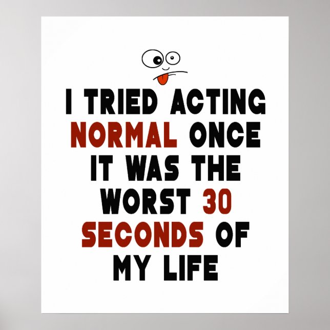 Acting Normal Poster (Front)