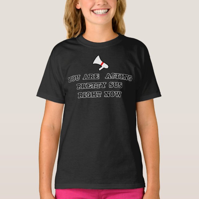 acting pretty with the sentence & the basic fornt T-Shirt (Front)