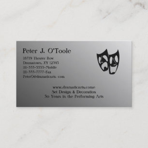 Acting & Theater Arts Business Card