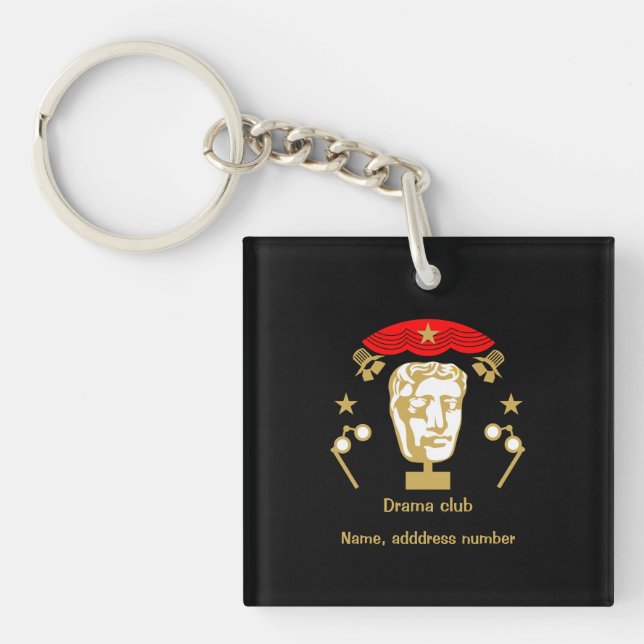 Acting Theater Drama Club Keychain (Front)