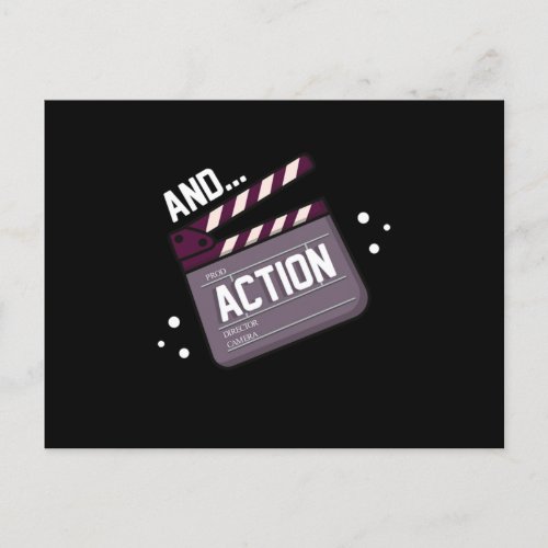 Action Acting Clapperboard Actor Actress Movie Gif Postcard