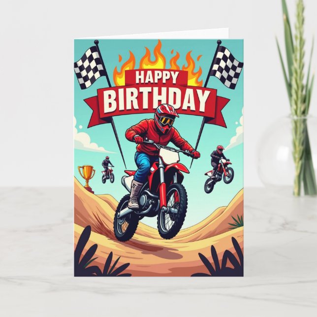 Action Birthday Card (Front)
