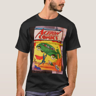 ACTION. COMIC. 1. Basic Dark T-Shirt