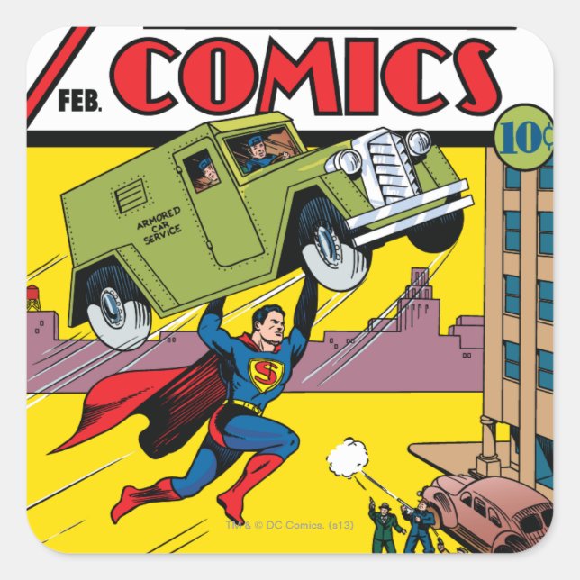 Action Comics #33 Square Sticker (Front)
