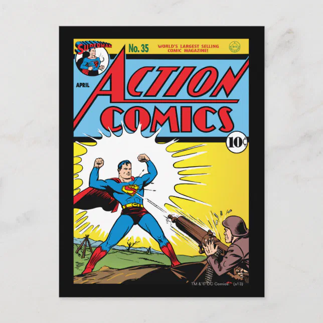 Action Comics #35 Postcard | Zazzle