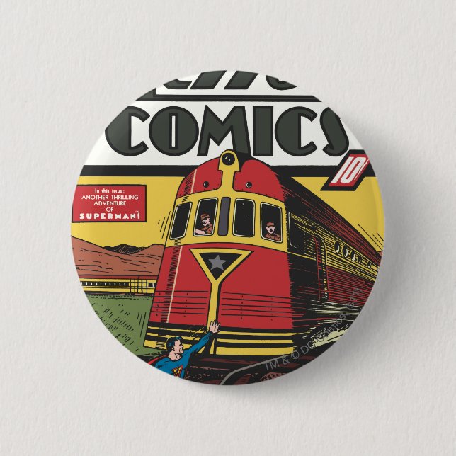 Action Comics - June 1939 Pinback Button (Front)