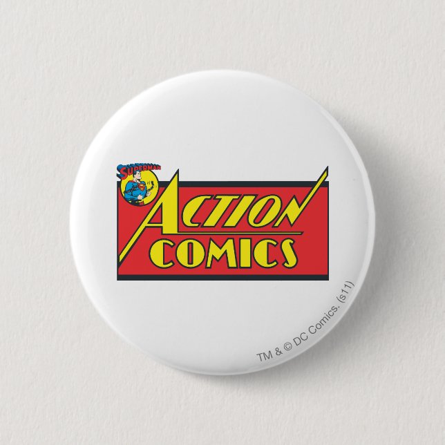 Action Comics - Superman Pinback Button (Front)