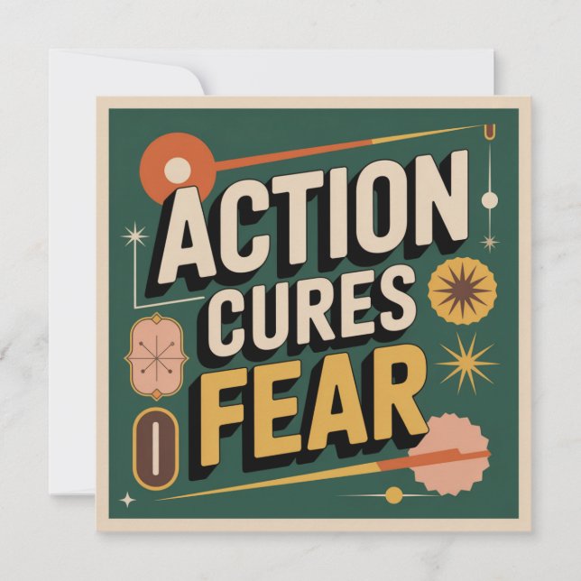 Action Cures Fear Invitation (Front)